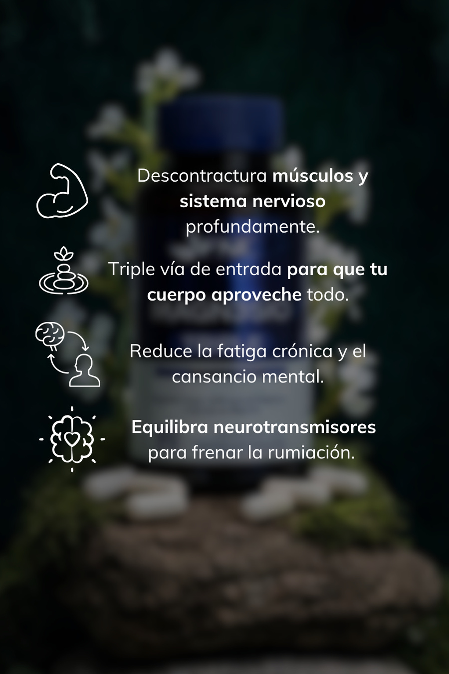 Magnesio Triple para Relajación y Descanso