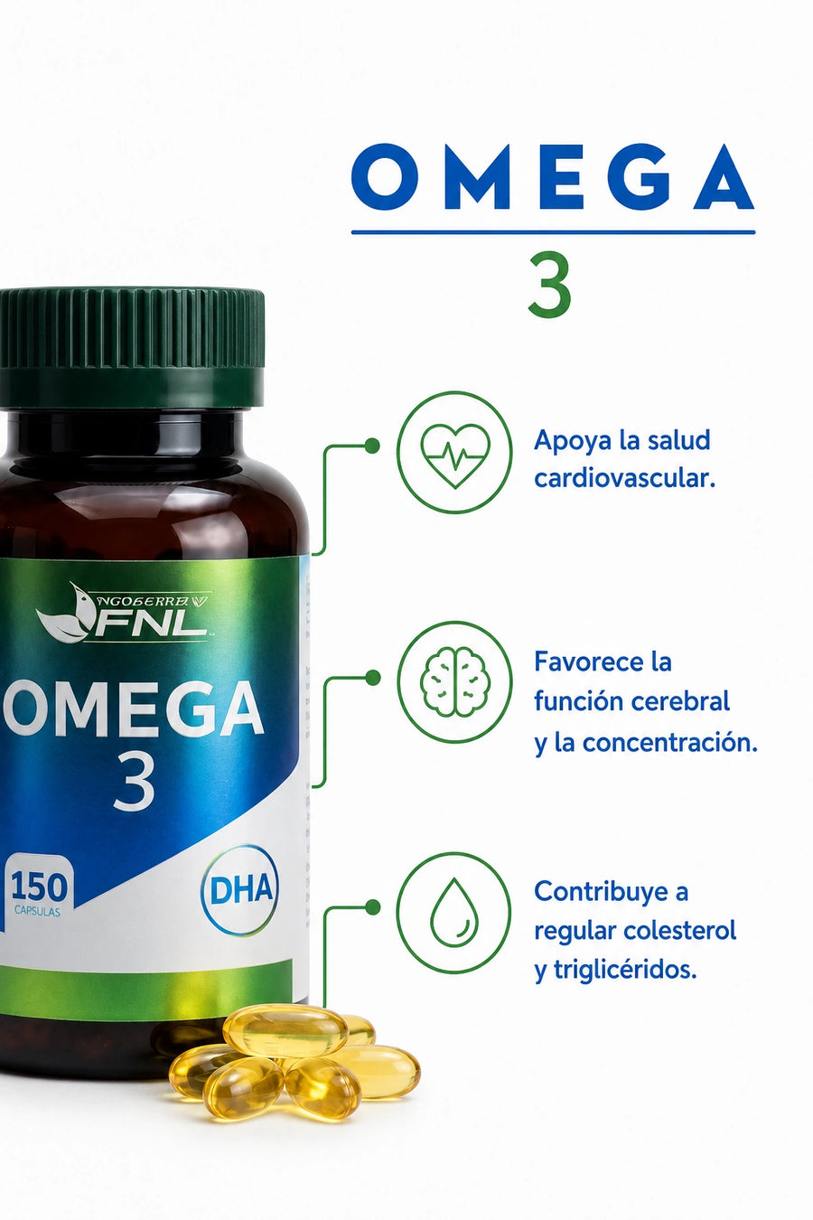 Omega 3 Big Size para Corazón y Cerebro